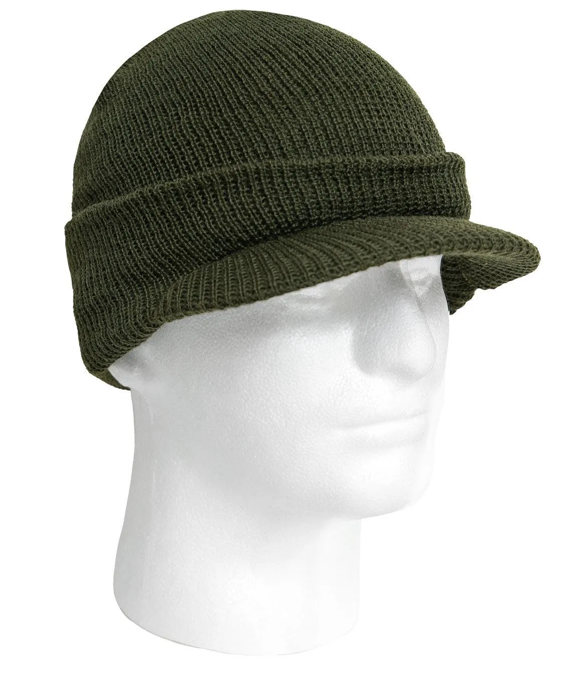 WWII M1941 Acrylic Knit Watch Cap with Brim