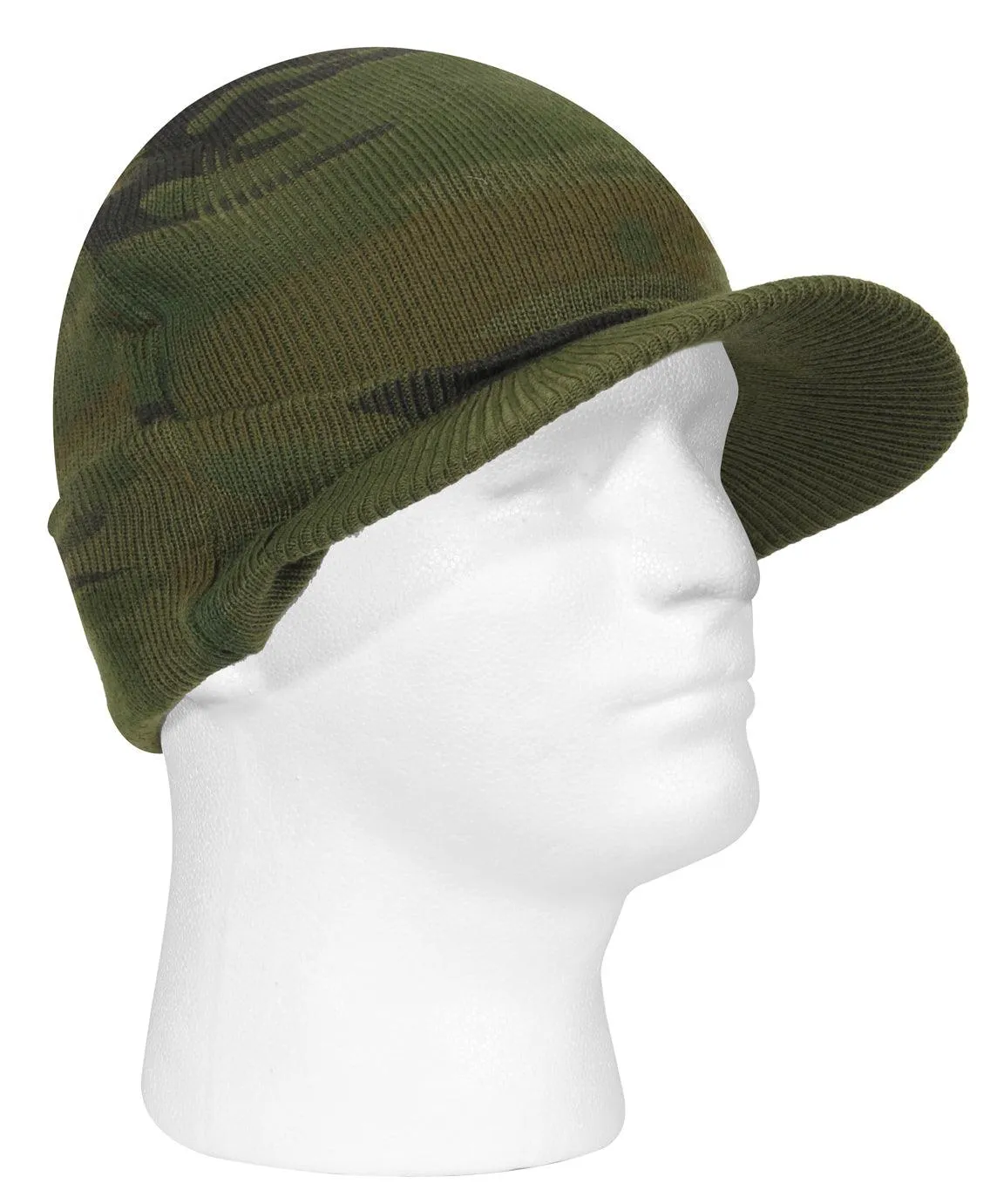 WWII M1941 Acrylic Knit Watch Cap with Brim