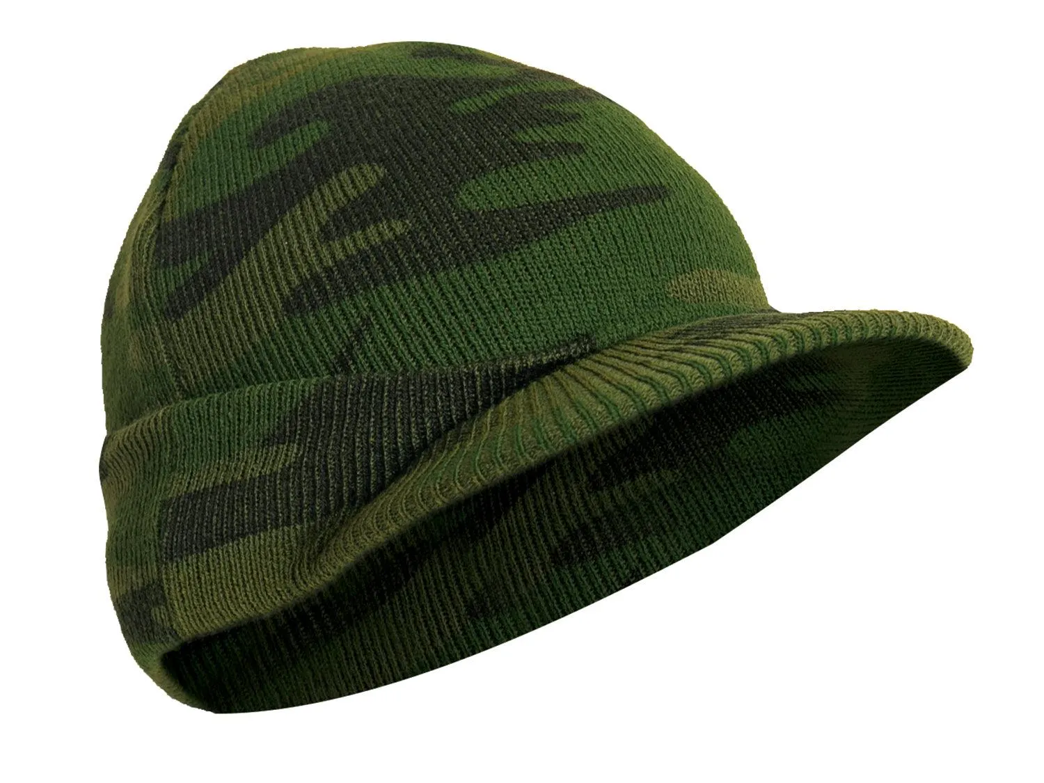 WWII M1941 Acrylic Knit Watch Cap with Brim