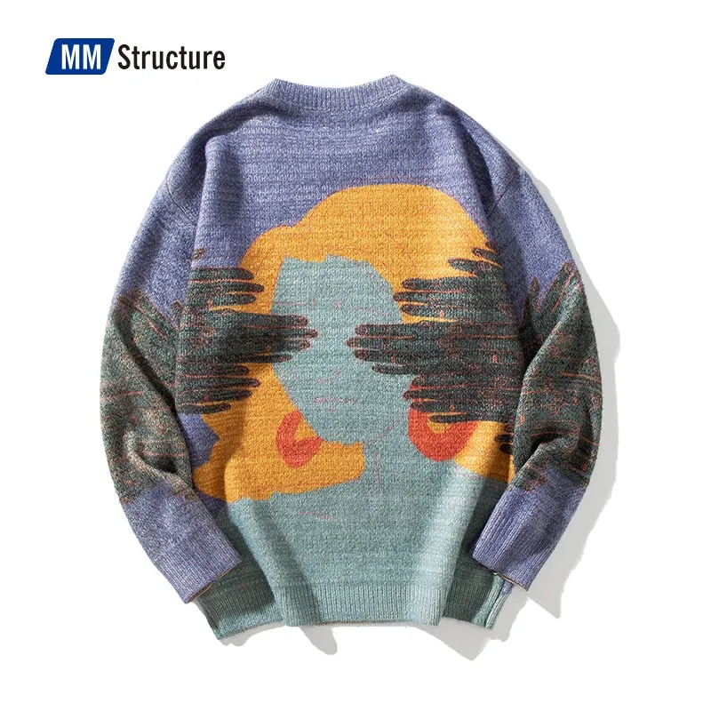 Men's Oversize Ugly Sweater Pullover High Quality Crewneck