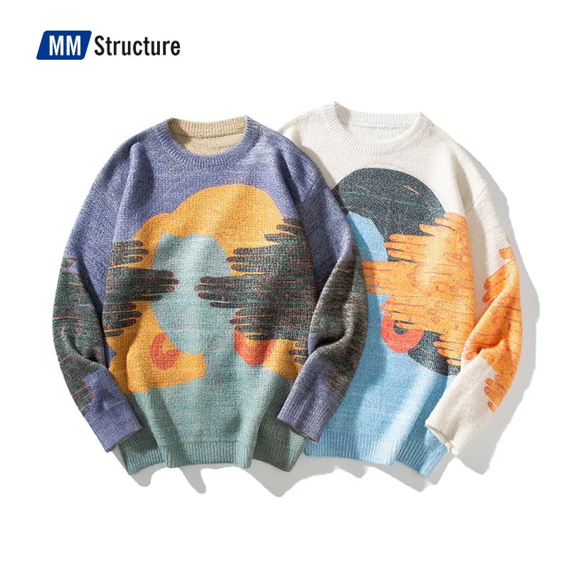 Men's Oversize Ugly Sweater Pullover High Quality Crewneck