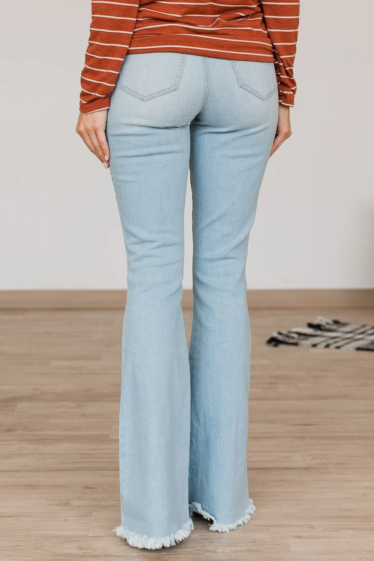 YMI High-Rise Flare Jeans- Marina Wash