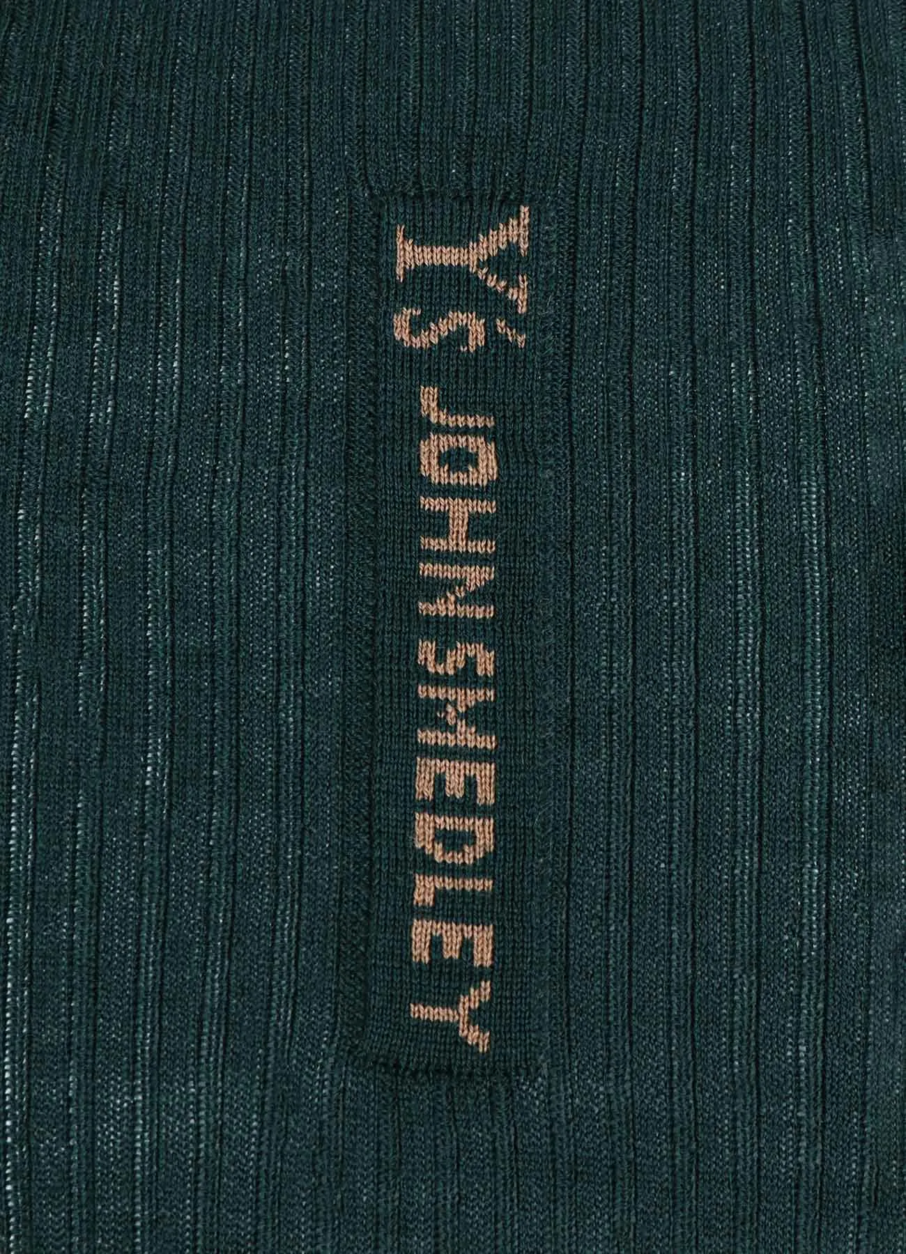 Y's × JOHN SMEDLEY BOTTLE NECK RIBBED KNIT