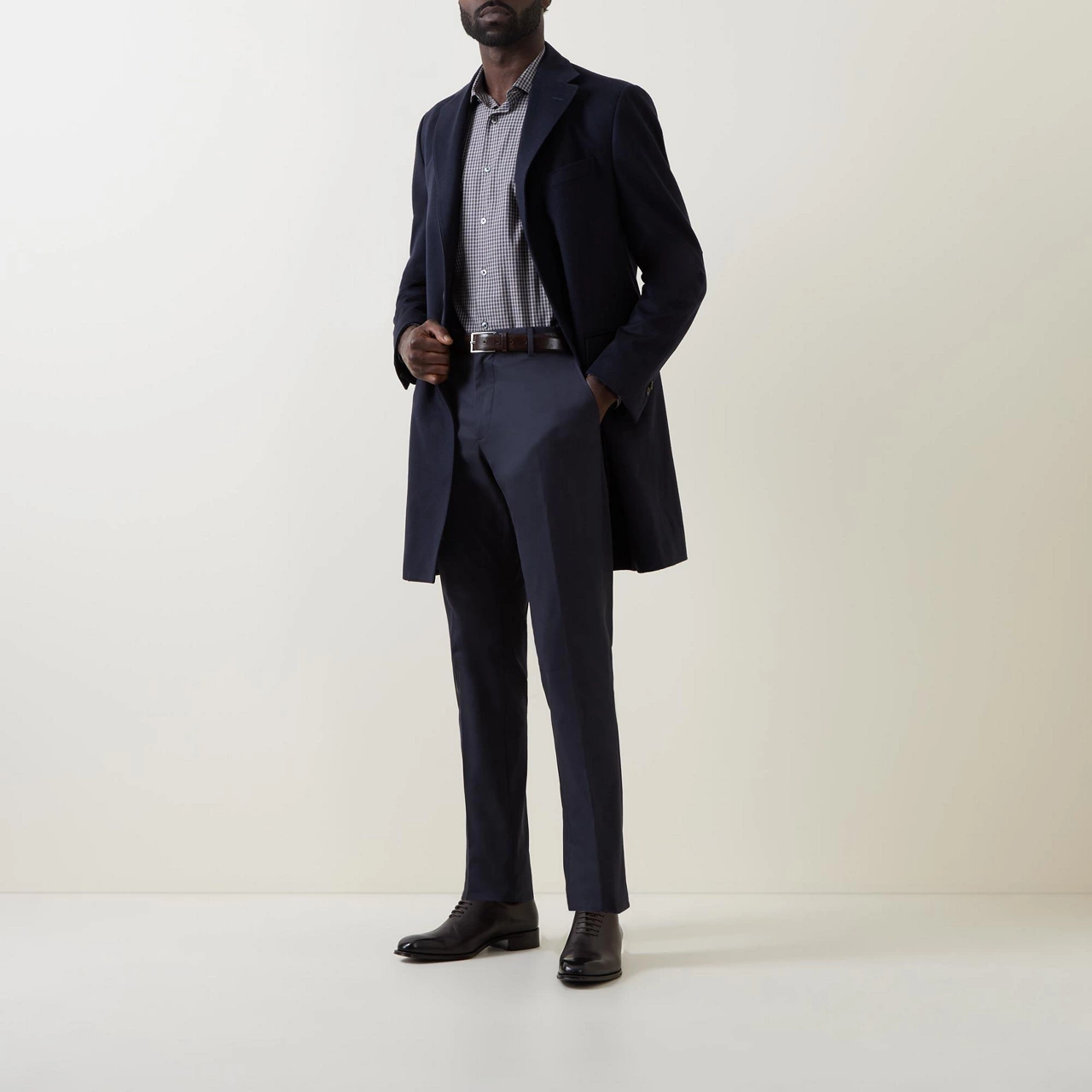 ZEGNA Comfort Cotton Trousers - Navy