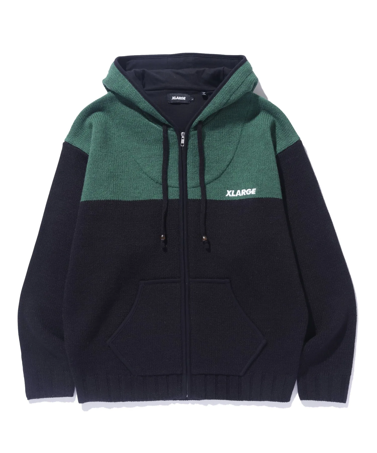 ZIP UP HOODED KNIT