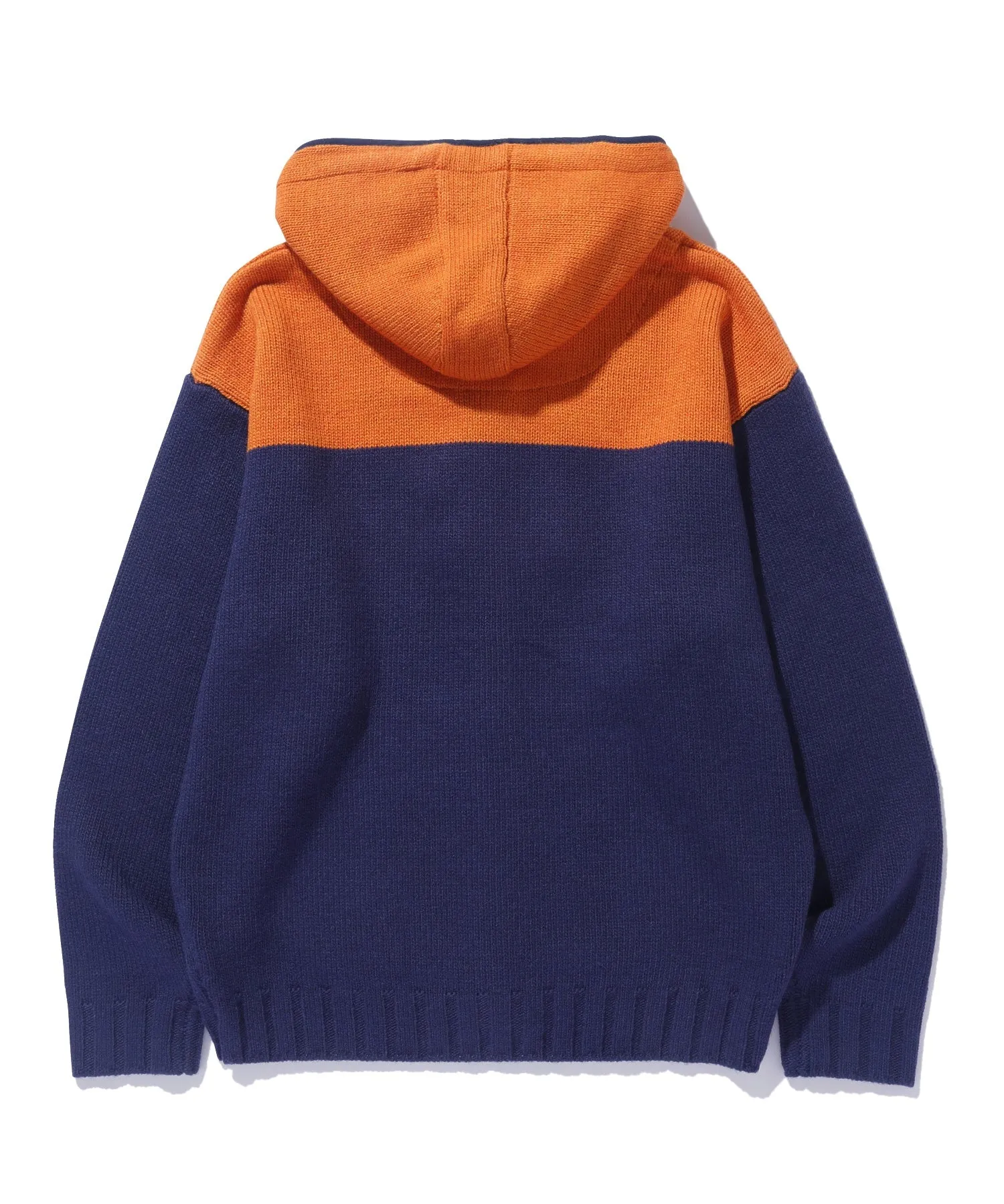 ZIP UP HOODED KNIT